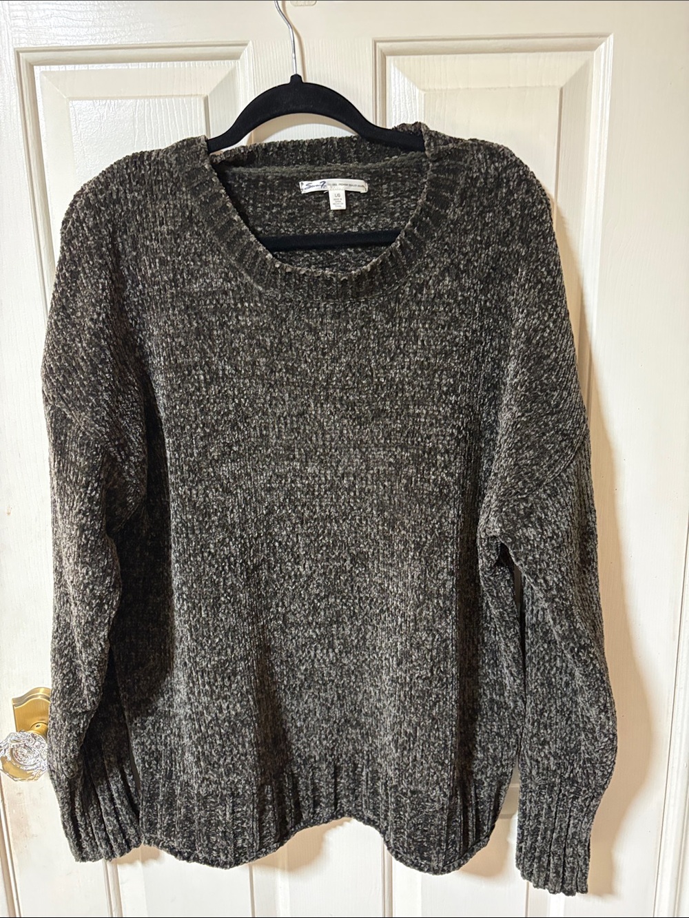 Seven 7 Knit Sweater Soft Crew Neck Pullover Top Womens Size Large